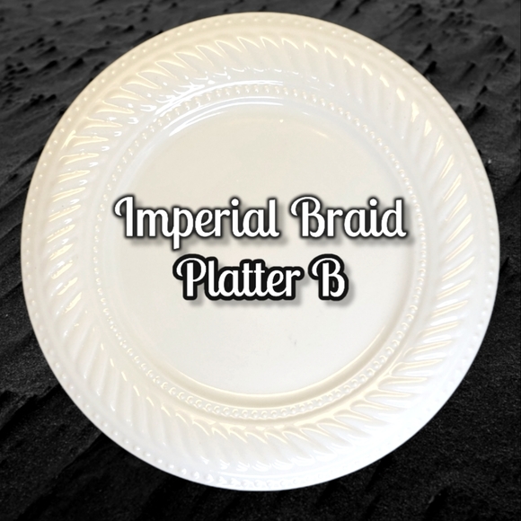 1 Vtg 12" Chop Plate/Platter "Imperial Braid" By GIBSON - Picture 4 of 6